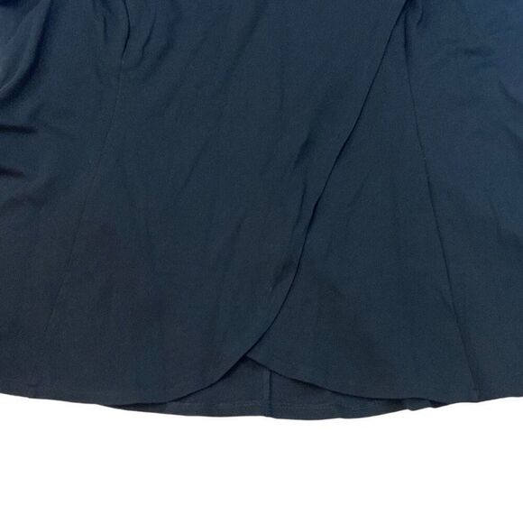 H by Halston Black Cap Sleeve Faux Wrap Top Size 3XL - Picture 6 of 7